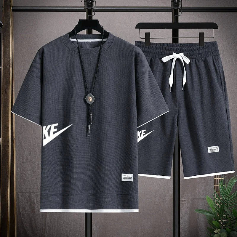 Men's Fashion Set Streetwear Oversized T-Shirts & Shorts