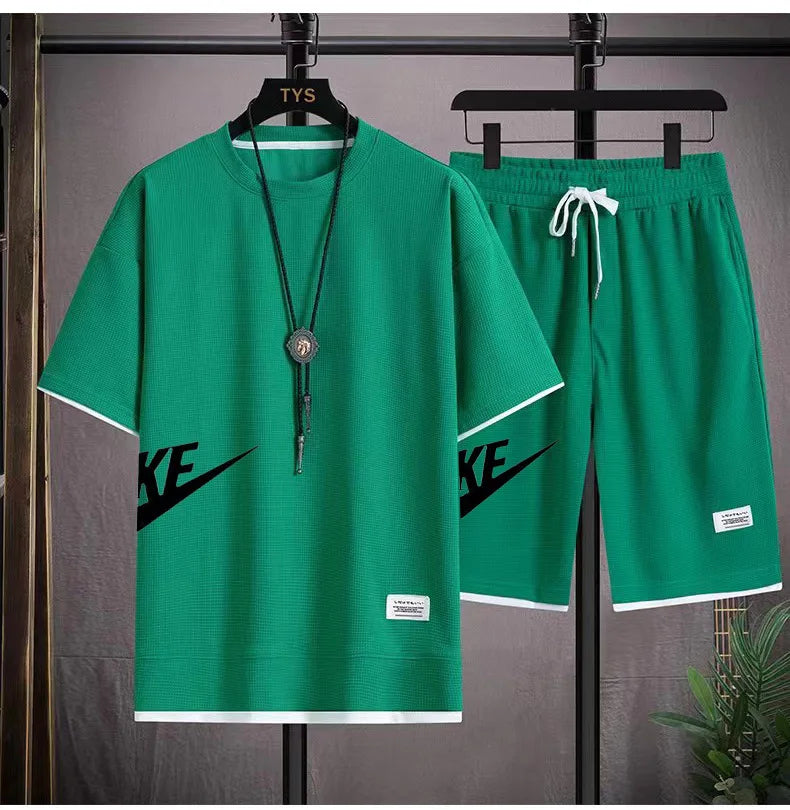 Men's Fashion Set Streetwear Oversized T-Shirts & Shorts