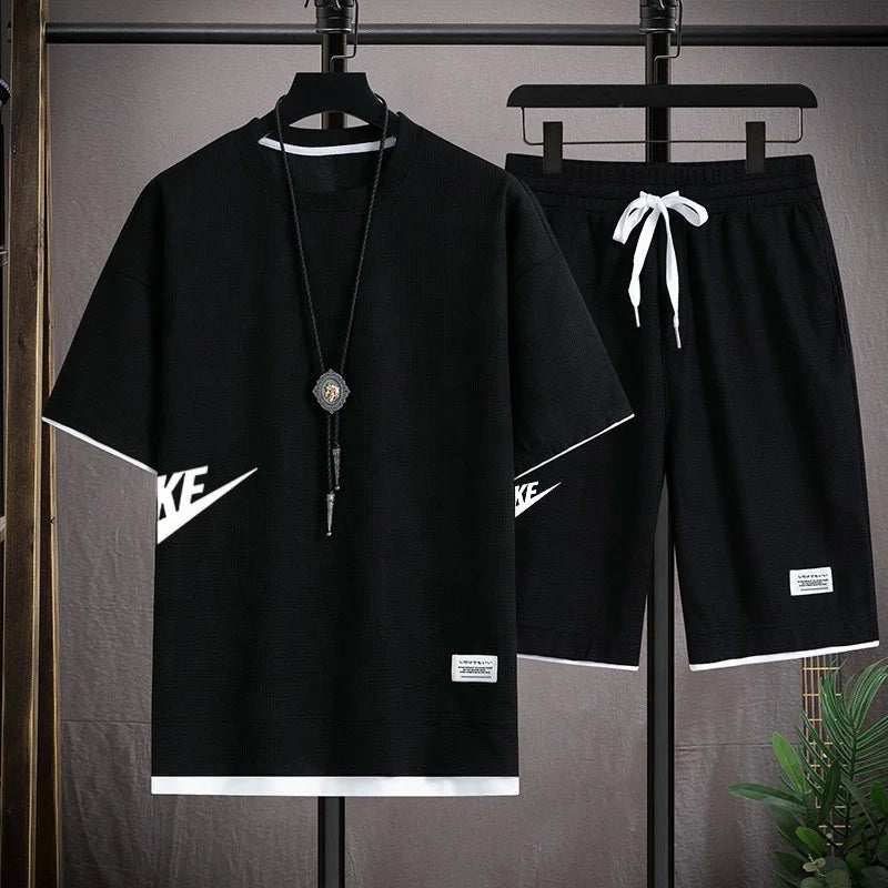 Men's Fashion Set Streetwear Oversized T-Shirts & Shorts