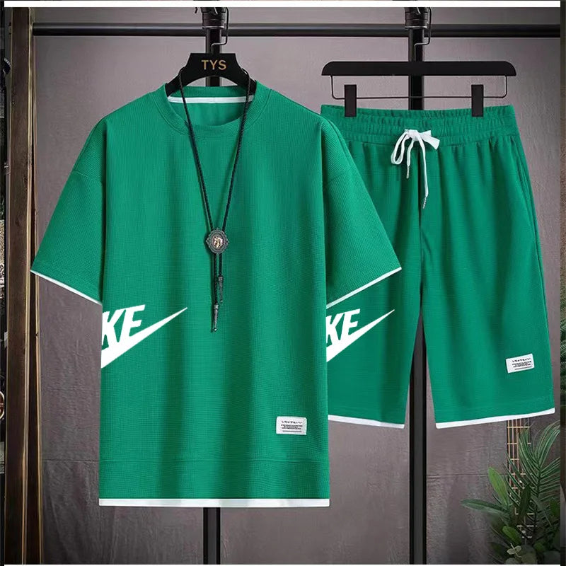 Men's Fashion Set Streetwear Oversized T-Shirts & Shorts