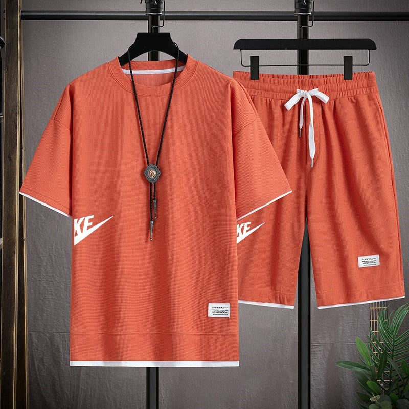 Men's Fashion Set Streetwear Oversized T-Shirts & Shorts