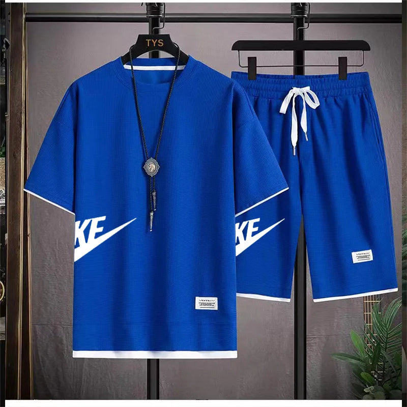 Men's Fashion Set Streetwear Oversized T-Shirts & Shorts